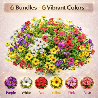 Realistic UV-Resistant Outdoor Flowers – Zero Maintenance