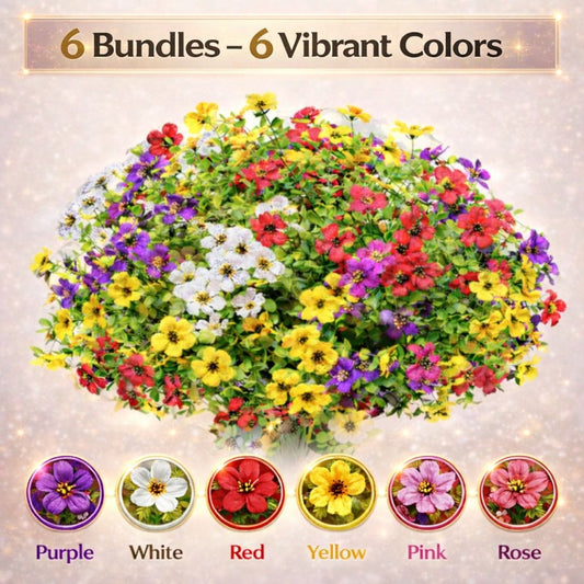 Realistic UV-Resistant Outdoor Flowers – Zero Maintenance