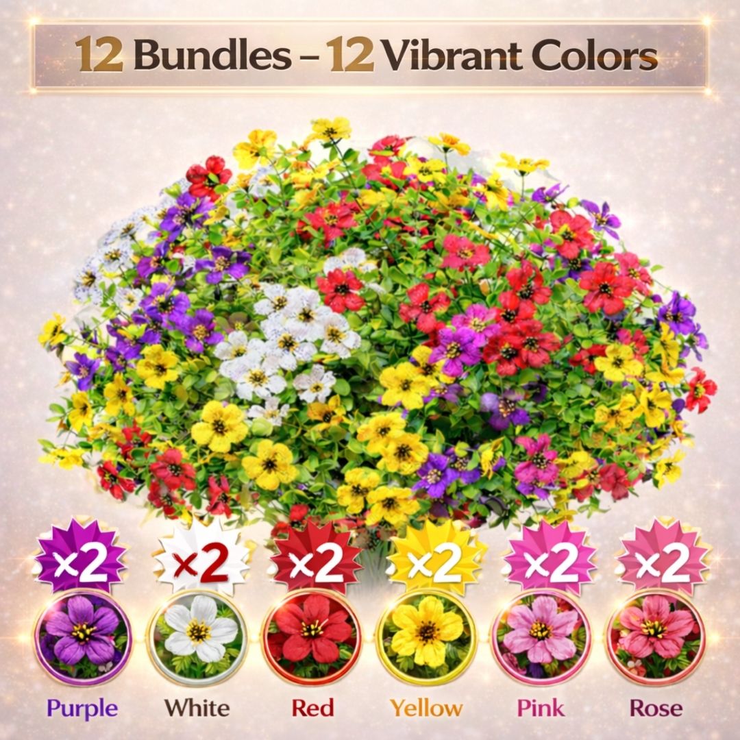 Realistic UV-Resistant Outdoor Flowers – Zero Maintenance