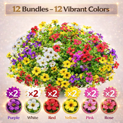 Realistic UV-Resistant Outdoor Flowers – Zero Maintenance