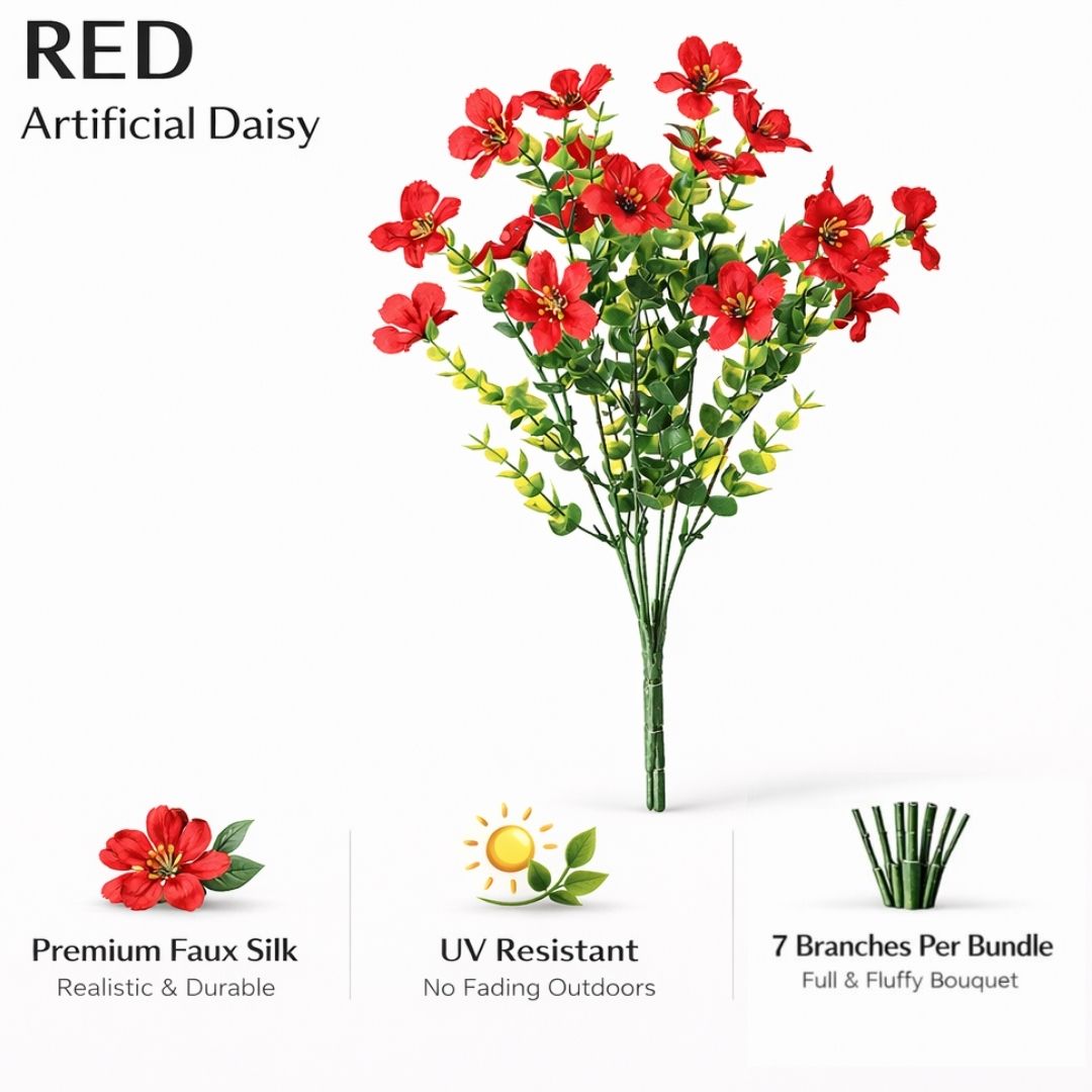 Realistic UV-Resistant Outdoor Flowers – Zero Maintenance