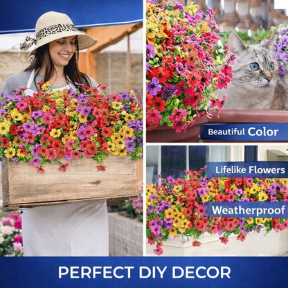 Realistic UV-Resistant Outdoor Flowers – Zero Maintenance