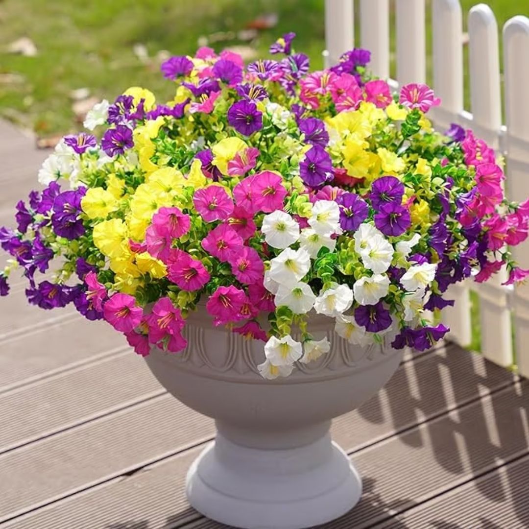 Realistic UV-Resistant Outdoor Flowers – Zero Maintenance