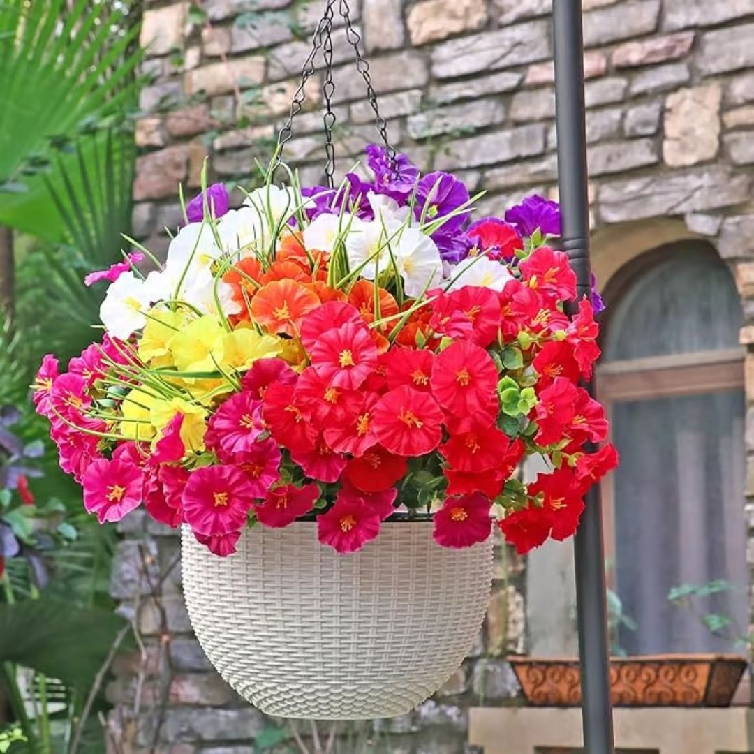 Realistic UV-Resistant Outdoor Flowers – Zero Maintenance
