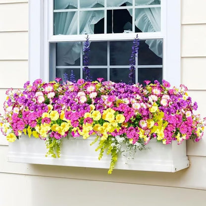 Realistic UV-Resistant Outdoor Flowers – Zero Maintenance