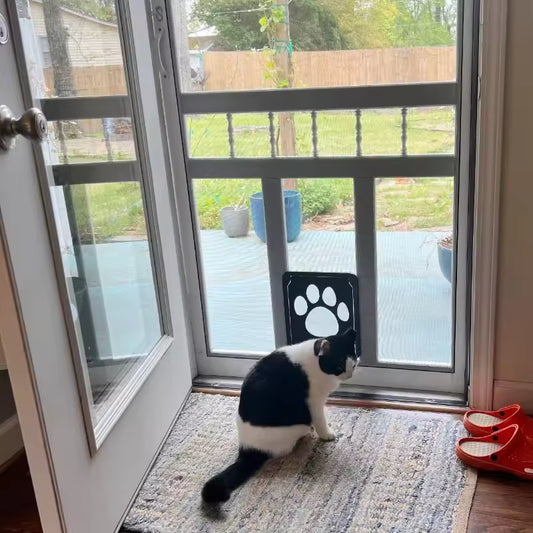 Secure Magnetic Pet Door – Lockable Screen Door for Cats and Dogs, Outdoor & Indoor Use