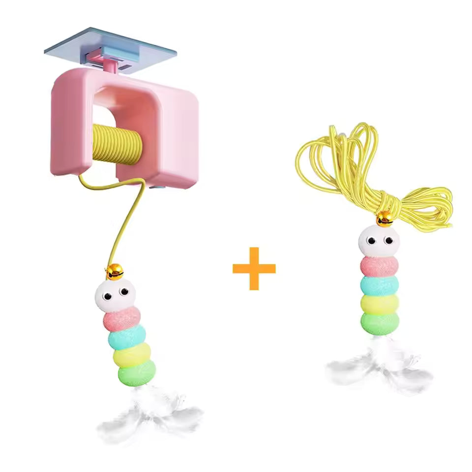Interactive Electric Cat Toy – Flying Bird Teaser with Elastic Rope for Exercise & Fun