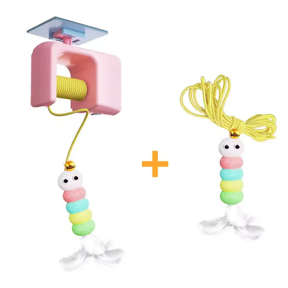 Interactive Electric Cat Toy – Flying Bird Teaser with Elastic Rope for Exercise & Fun