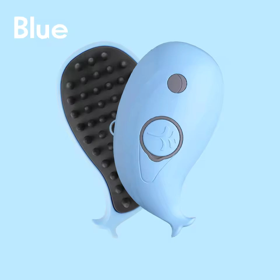 3-in-1 Pet Grooming Brush – Electric Steam Comb for Cats & Dogs, Hair Removal & Massage Tool