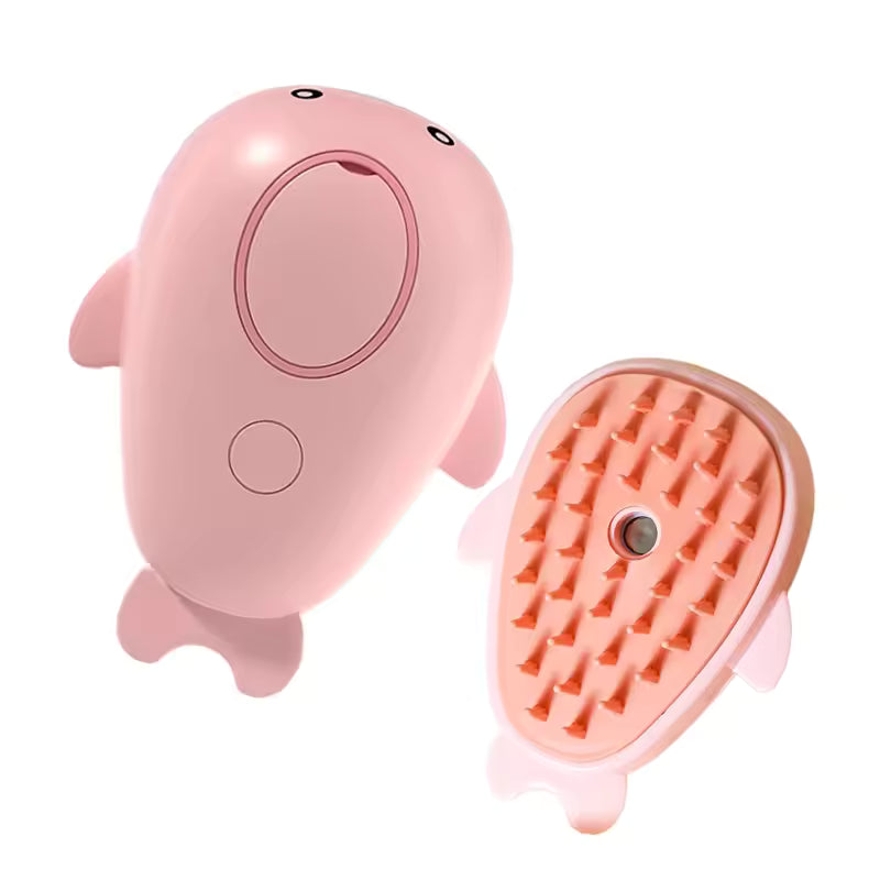 3-in-1 Pet Grooming Brush – Electric Steam Comb for Cats & Dogs, Hair Removal & Massage Tool