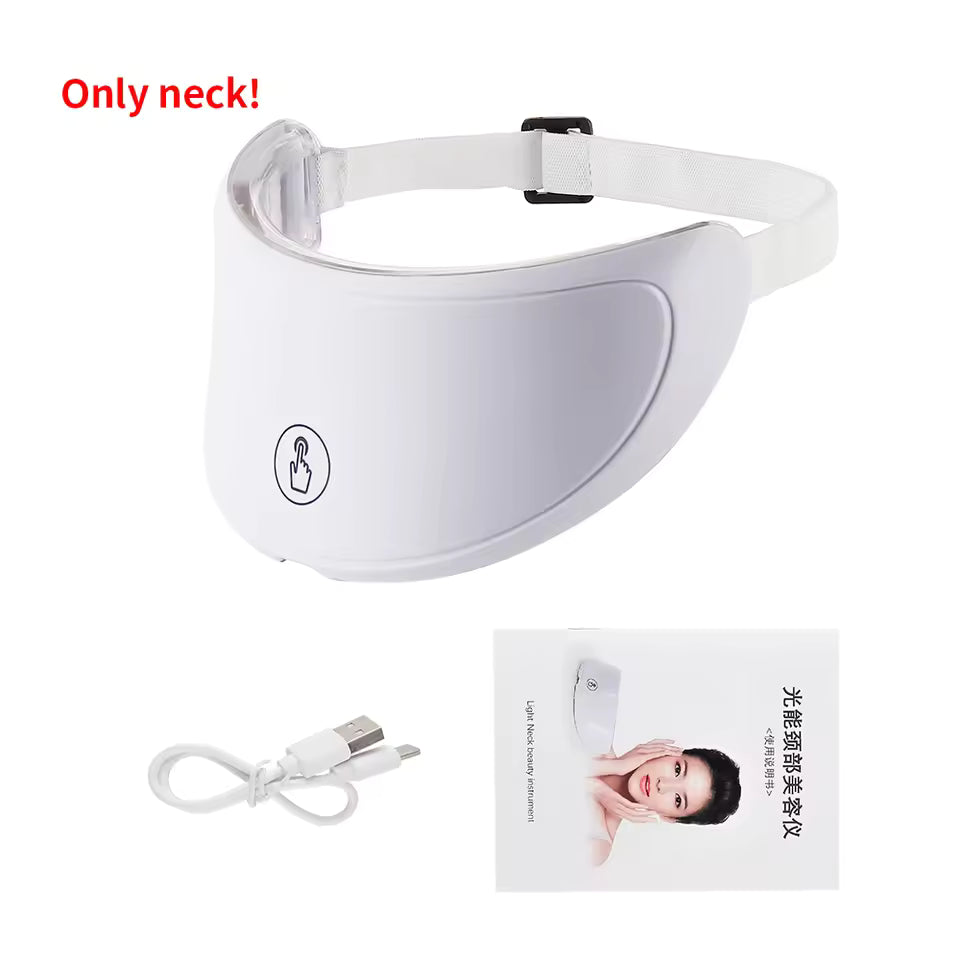 Wireless 7-Color LED Face and Neck Mask Skin Rejuvenation Machine