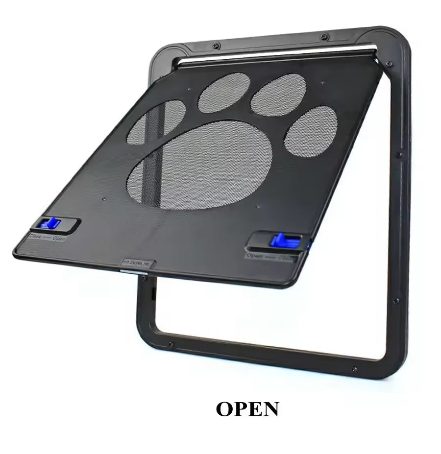 Secure Magnetic Pet Door – Lockable Screen Door for Cats and Dogs, Outdoor & Indoor Use