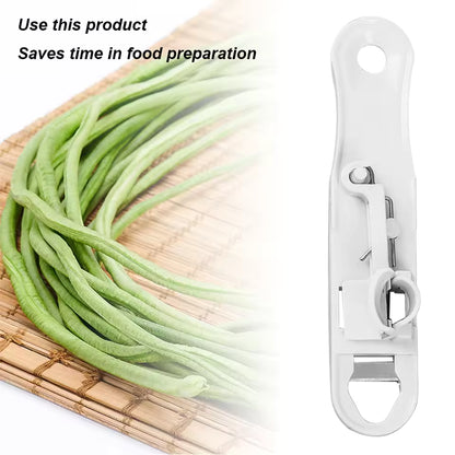 1–4PCS Sharp Stainless Steel Green Bean Slicer Cutter Kitchen Chopper