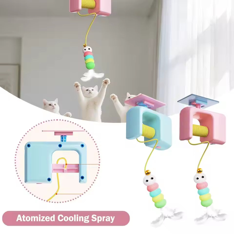 Interactive Electric Cat Toy – Flying Bird Teaser with Elastic Rope for Exercise & Fun