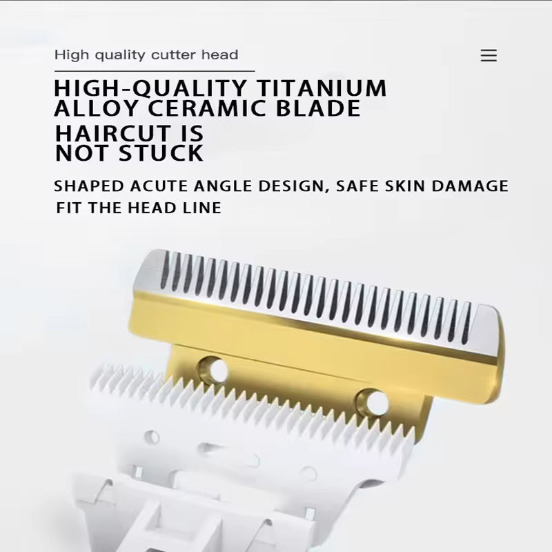 Cordless Pet Hair Clipper Set – Professional Dog & Cat Grooming Trimmer with Ceramic Blade