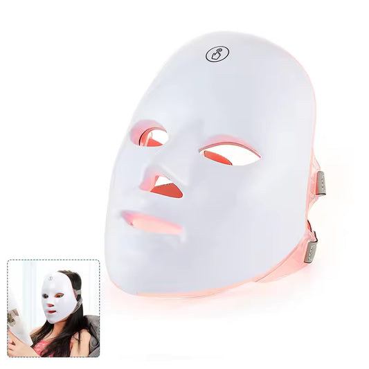 Wireless 7-Color LED Face and Neck Mask Skin Rejuvenation Machine