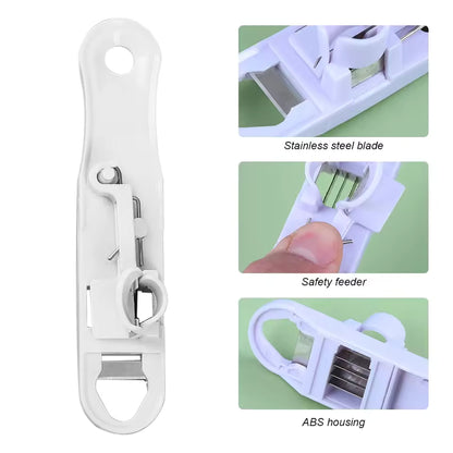 1–4PCS Sharp Stainless Steel Green Bean Slicer Cutter Kitchen Chopper