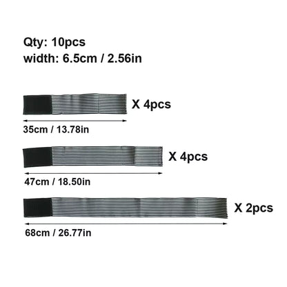EMS Patch Holding Bands | Conductive Silicone Straps (10pcs)