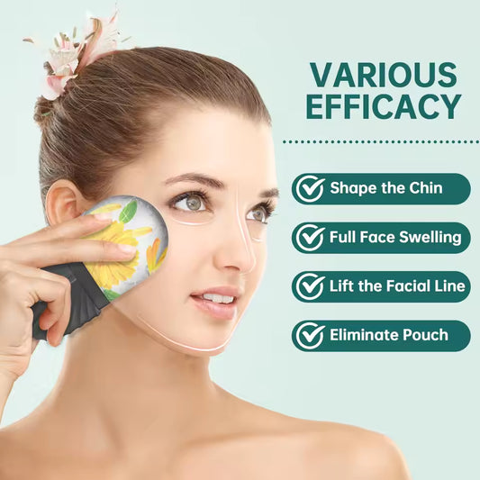 Ice Face Roller Set – Facial Skincare & Massage Tool Kit with Gua Sha, Lifting & Contouring Rollers