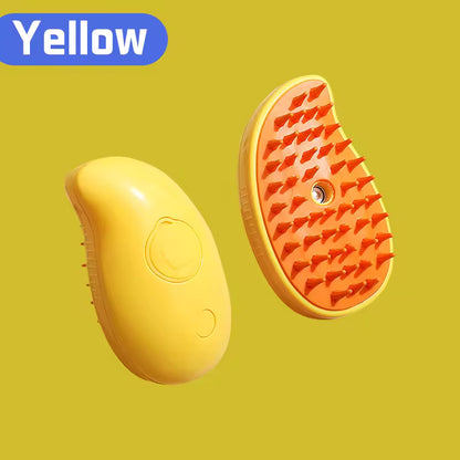 3-in-1 Pet Grooming Brush – Electric Steam Comb for Cats & Dogs, Hair Removal & Massage Tool