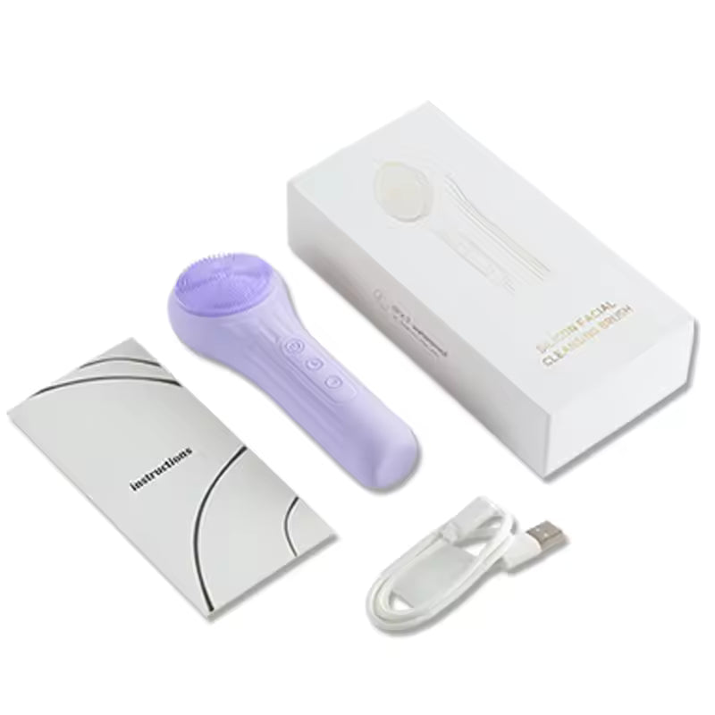 Sonic Waterproof Facial Cleansing Brush Rechargeable Electric Face Scrubber for Men Women