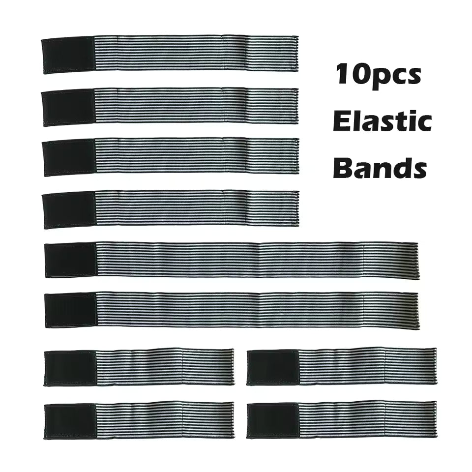 EMS Patch Holding Bands | Conductive Silicone Straps (10pcs)
