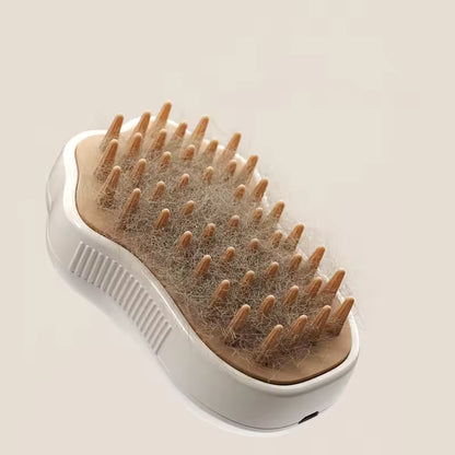 3-in-1 Pet Grooming Brush – Electric Steam Comb for Cats & Dogs, Hair Removal & Massage Tool