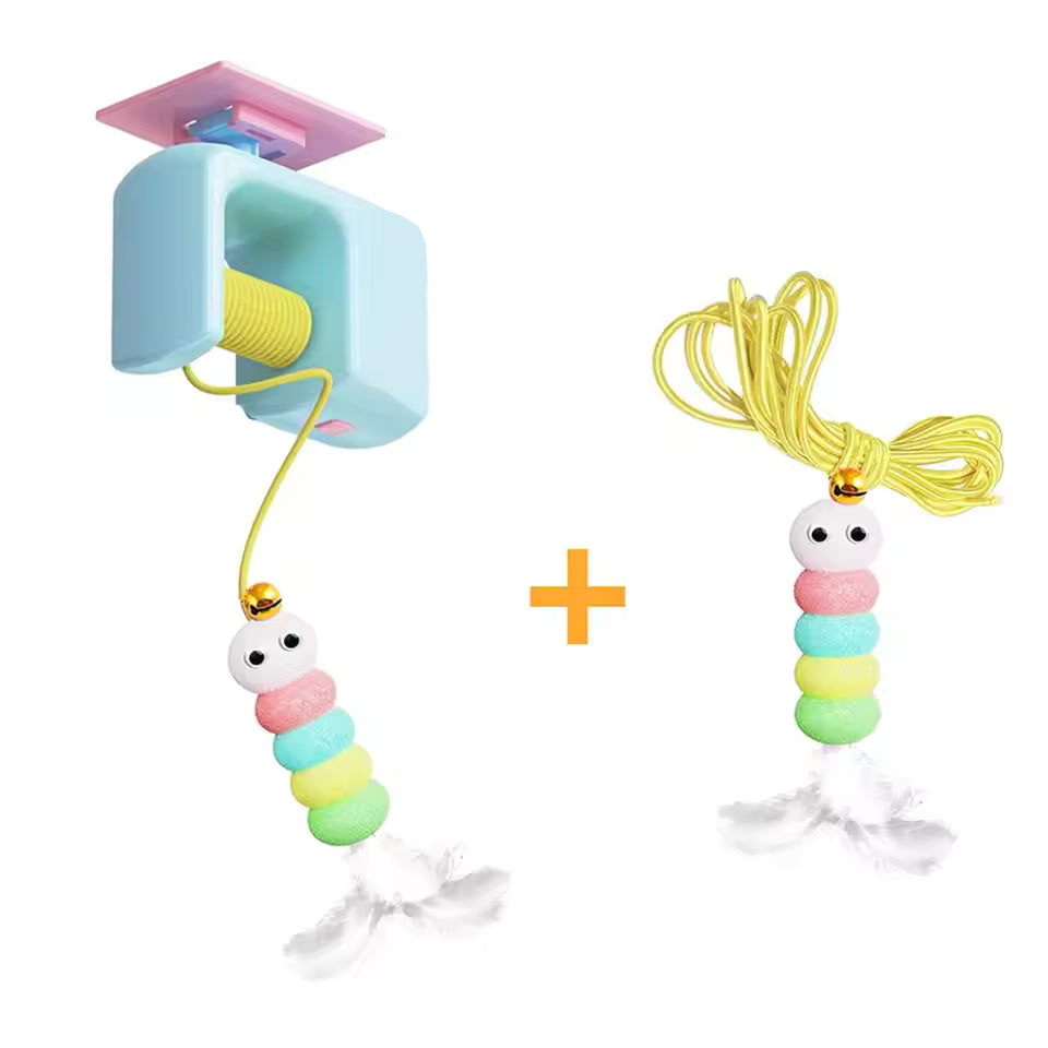 Interactive Electric Cat Toy – Flying Bird Teaser with Elastic Rope for Exercise & Fun
