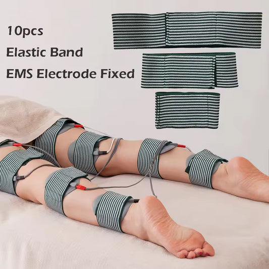 EMS Patch Holding Bands | Conductive Silicone Straps (10pcs)